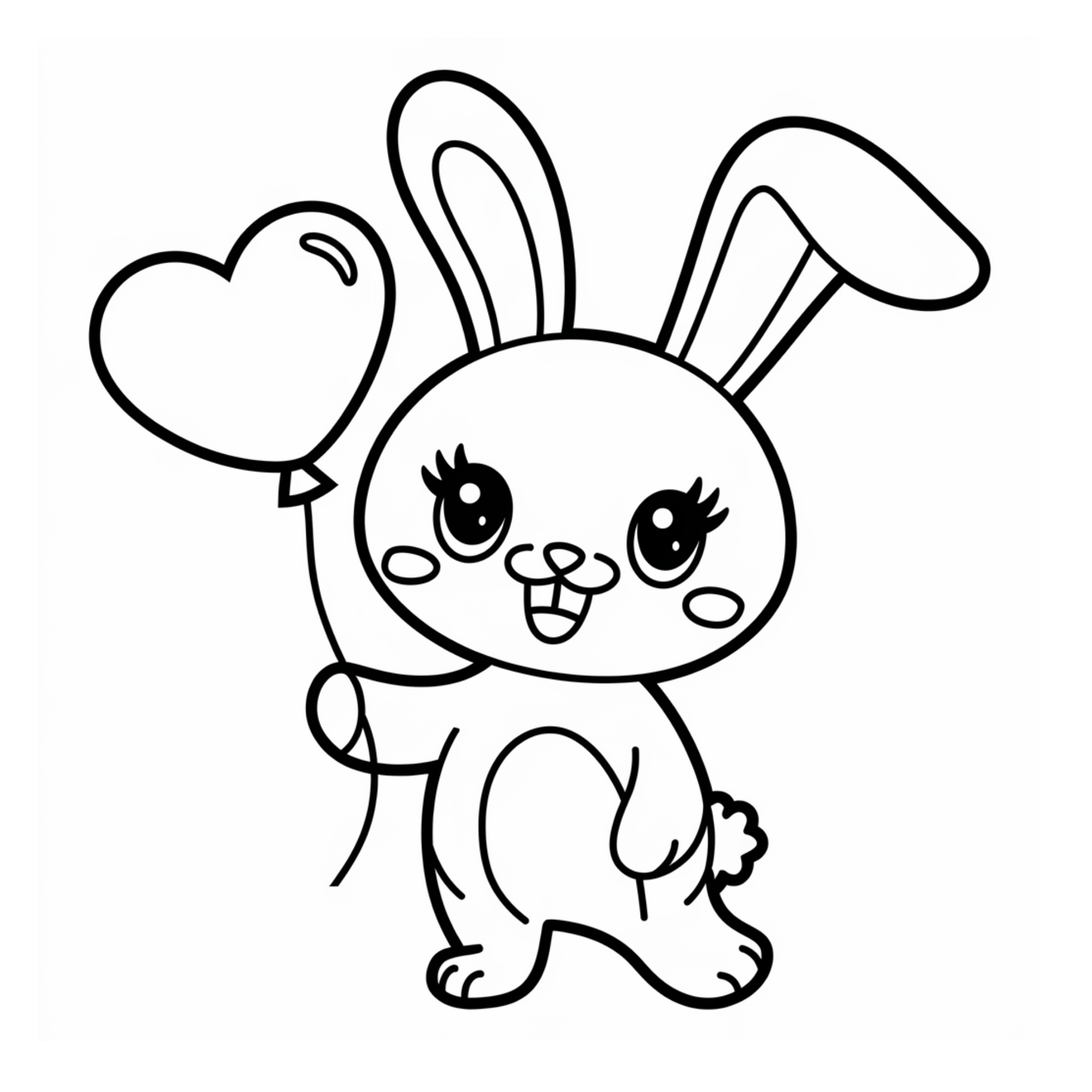 Color Me Kawaii: Happy Animals for Kids